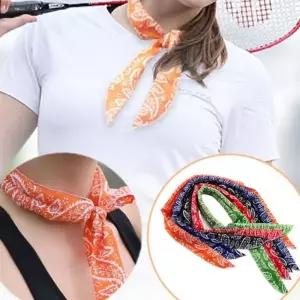 여름 냉각 스카프 스포츠 페이즐리 쿨링 여름 쿨 스카프 운동 야외 목냉각넥 머리띠 냉각넥