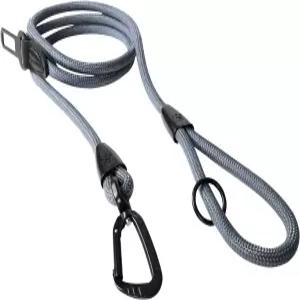 PawsPassion 로프 개 목줄 4피트 안전벨트 360 오링호라이즌 금속 헤비 프리 버클이 합금 항공 하드웨어