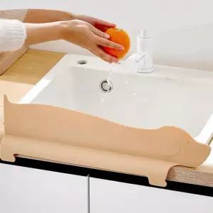 강아지 실리콘 물막이 주방 싱크대 설거지 물튀김방지 가림막