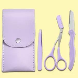 눈썹칼 집게 빗 눈썹 관리 세트 3종 족 숱 눈썹숱 족집게 정리 도구 속눈썹 칼 가위