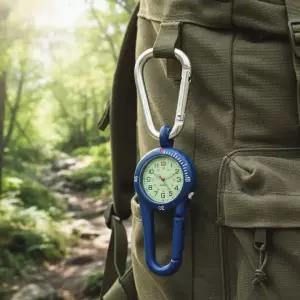 축광식 카라비너 다용도 아날로그 손목시계 등산 낚시 캠핑용품