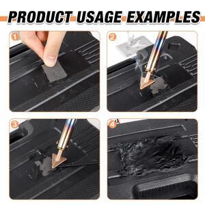 55pcs/110pcs 용접 호환 PP 화이트 검정 PE PVC ABS 플라스틱 용접봉 스테인레스 짠 금속 메쉬 가정용 304