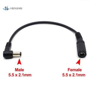 1PCS DIY 호환 액세서리 DC 5.5X2.1mm 케이블 남성 여성 어댑터 직각 90도 충전