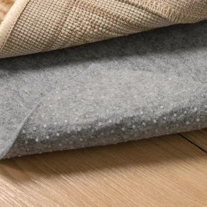 QJHOMO 미끄럼 방지 러그 패드 2x4 피트 카펫 패딩 하드우드 바닥용 언더 두꺼운 펠트 쿠션 스 백킹 러너