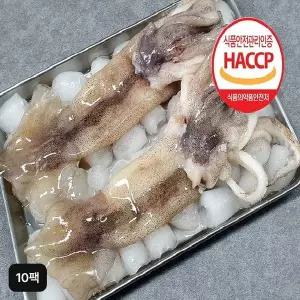 [NS홈쇼핑]자연산 손질 통오징어 총 20마리(10팩)[35786805]