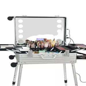 네일아트 트롤리 전문가용 메이크업 캐리어 이동식 수납함