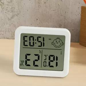 벽걸이 탁상용 디지털 온습도계 실내 온도계 날짜표시 알람 시계