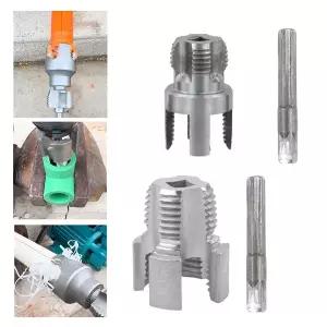 호환  2PCS 20mm 25mm PPR 수도관 내부 나사 오프너 PVC 플라스틱 파이프 나사 탭 핸드 전동 드릴 핸드 툴