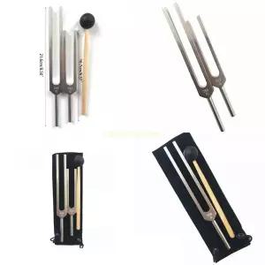 F62C 튜닝 포크 256Hz 512Hz 바이올린 악기 교육용 타악기 해머 말렛