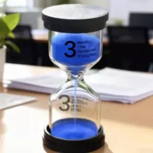 모래시계 모던 블랙 타이머 양치 시간습관 데코 책상용 집중력향상 뚜껑 사우나 소품 [PB26]