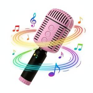 무선 블루투스 노래방 마이크 스피커, 휴대용 핸드헬드 HIFI 사운드, 노래, 파티, 선물용 매직 보이스