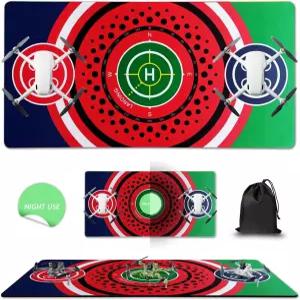 범용 드론 랜딩 패드 다목적 야외 디자인의 확장된 헤비급 매트 DJI 미니 5 프로 4K 및 에어 3 시리즈 호환