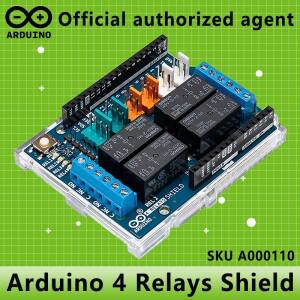 Arduino 4 릴레이 쉴드 A000110 Uno Rev3 Leonardo 헤더 포함 이탈리아  수입 개발 보드