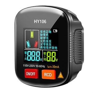 세련된 다기능 디지털 디스플레이 소켓 테스터, 소켓 누출 감지용 라인 위상 플러그, EU 플러그