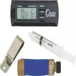 OH2 디지털 습도계가 장착된 오아시스 케이스