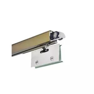 행거레일 가구부속자재 철제 미닫이문 상부 강화유리 도어 휠 설치 슬라이딩 레일 중문 샷시