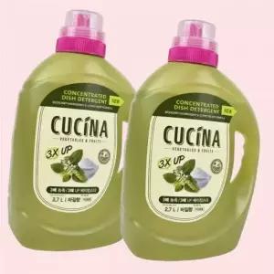 쿠치나 바질 3배 농축 주방세제 2.7L 2개 gx 4448191