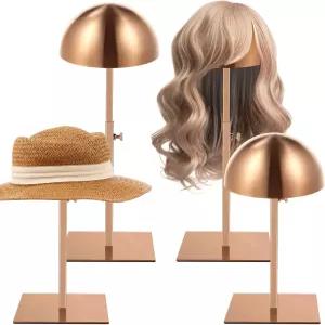 신터프 4개 모자 디스플레이 스탠드 79157인치 헤드 가발 스틸 가능 방지 스테인리스 안정적인 랙 녹