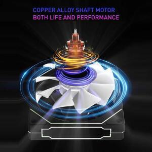 UF-1 PRISM 4 프로 컴퓨터 섀시 팬 12cm ARGB 핀 PWM 저소음 냉각 12V 대용량 풍량 45CFM/600-1500rpm