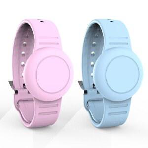 부드러운 실리콘 어린이 손목 밴드, 애플 에어 태그, 경량 GPS 추적기, 거치대 방수 보호대 팔찌