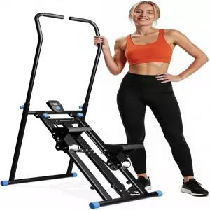 저항력이 있는 계단 스텝퍼 홈짐 접이식 수직 클라이머 유산소 운동 기계 무소음 경험과 함께 전신 위한