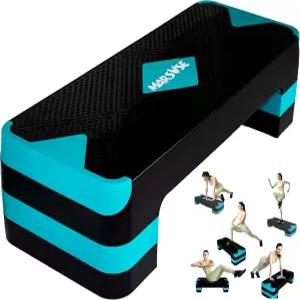 운동 단계 4인치 및 6인치 8인치 높이 조절 가능한 터가 있는 26.5인치 페달 여성용 홈 짐 에어로빅 장비