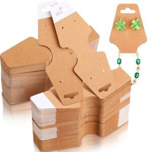 예시야 1000개 목걸이 디스플레이 카드에 , 주얼리 팔찌 디스플레이 카드, 열쇠고리 포장 홀더, 목걸이용 빈 크래프트 종이 걸이 태그, 팔찌, 주얼리 중소기업