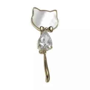 여성브로치 패션 진주 고양이 브로치 코사지 정장 액세서리 심쿵해외구매