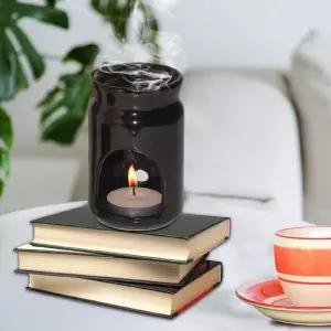 소스 인도 세라믹 티 라이트 캔들 홀더 오일 버너 멜트 가정용 사무실용 향 및 선물용 번데기