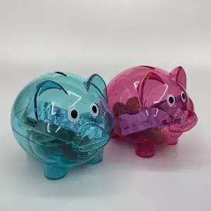 돼지 투명 저금통 투명 돼지 저금통 저금통 돼지 컬러 돼지 특대
