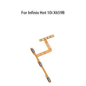 전원 켜기 끄기 음소거 스위치 제어 키 볼륨 버튼 Infinix Hot 10i X659B용 플렉스 케이블