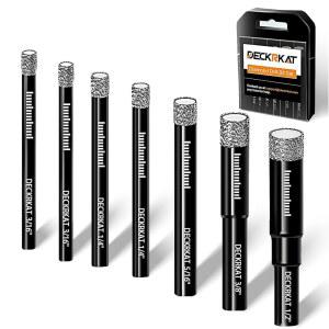 다이아몬드 드릴 비트 세트 경질 재료용 세라믹 유리 코어 타일 건식 드릴링 고속 사이즈 샹크 원형 u2013 보관 냉각수 16 케이스 내장 16