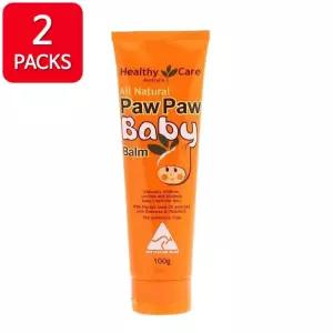 Healthy Care All Natural Paw Paw Baby Balm 헬씨케어 올 네추럴 파우파우 아기 베이비 밤 100g 2팩