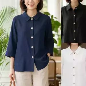 [엄마옷 로즈맘] 결바람썸머인견블라우스