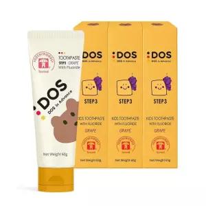 도스인어드밴스 유아 어린이 치약 무불소 저불소 고불소 3개