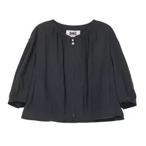 닥스 여성 26SS 차콜그레이 라운드 셔링 자켓 DLJA6B406CG