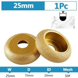 75mm 스톤 에징 휠 챔퍼링 도구 로마 슬롯 연삭 납땜 다이아몬드 내마모성 앵글 그라인더 디스크