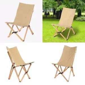 접이식 캠핑의자 49x95cm 베이지 바베큐체어 피크닉의자 파라솔의자