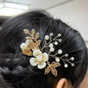 골드 한복머리핀 헤어코사지 뒤꽂이 인기 혼주뒤꽃이 한복비녀 헤어비녀 추천