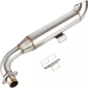 HTBCCHB 모터사이클 스테인리스강 배기 머플러 스톡 또는 빅 보어 용도 ATC70 Z50 미니 바이크 및 트레일