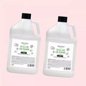은나노스텝 주방세제 대용량 4L x 2개 (자몽향) 고농축 1종 세제 4445209