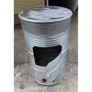 야외 장작 소각로 드럼통 소각기 상단 개방 화덕 난로