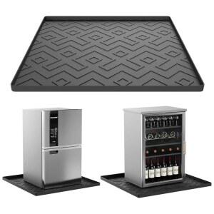 EWX 미니 냉장고 실리콘 매트 61 x 61 x 1cm 24 x 24 x 0 4인치 - 미끄럼 방지, 흘림 방지, 물방울 방지 냉장고, 세탁기, 건조기, 와인 쿨러 및 식기 세척기에 이상적