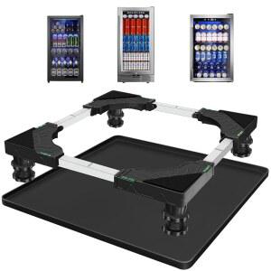 Nefish 미니 냉장고 스탠드, 59 9 x 59 9 x 2cm 23 6 x 23 6 x 0 8인치 실리콘 드립 트레이, 가장자리가 올라온 미니 냉장고 스탠드, 매트 , 휴대용 세탁기 및 건조기 받침대