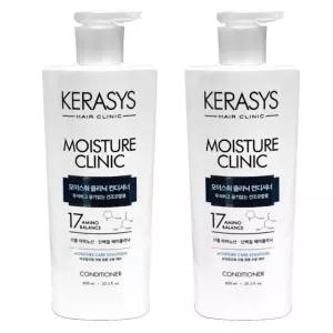 애경 케라시스 모이스춰 클리닉 컨디셔너 건조모발용 600ml 2개