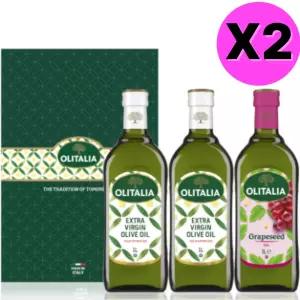 올리타리아 올리브유 1L 2병 + 포도씨유 1L 1병 X2set