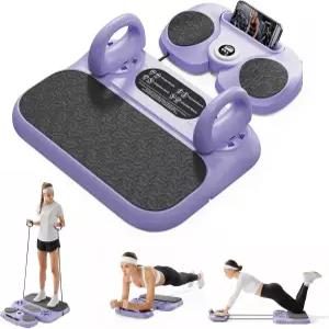 타이머 Ab 휠 및 코어 슬라이더 저항 로프 플랭크 지지대가 있는 휴대용 홈 짐 키트 여성 남성을 위한 전신