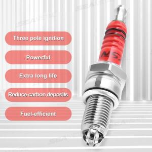 모토 레이싱 3 전극 점화 플러그 A7TC D8TC GY6 CG 50 70 110 125 150CC 나이트 모페드 스쿠터 ATV 고 카