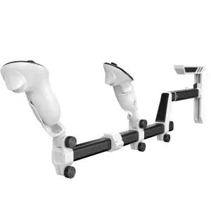 메타 퀘스트 2/3 퀘스트 3S용 VR 건스톡 모든 조정 가능한 디자인 360도   회전식 그립 왼손잡이용