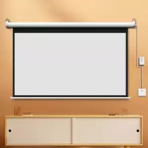 고화질 전동스크린 100인치 빔프로젝터 화면 영화 대형